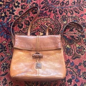Vintage Florentine toggle Dooney & Bourke leather backpack